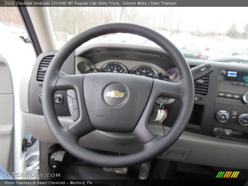 Summit White / Dark Titanium 2013 Chevrolet Silverado 3500HD WT Regular Cab Utility Truck