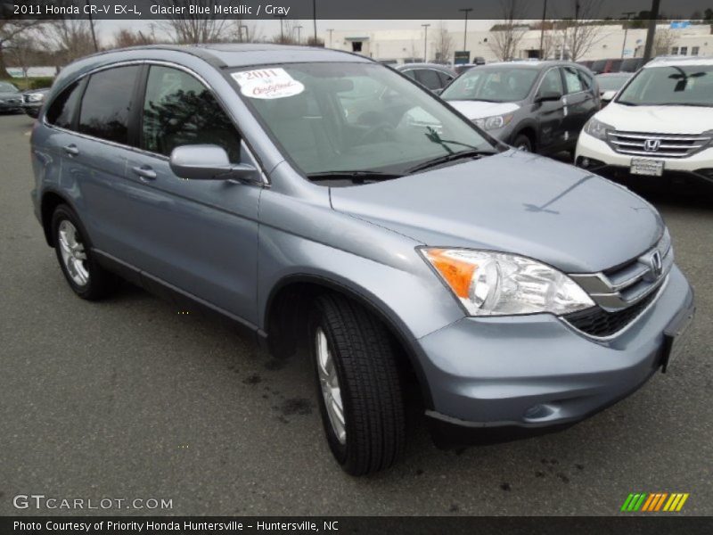 Glacier Blue Metallic / Gray 2011 Honda CR-V EX-L