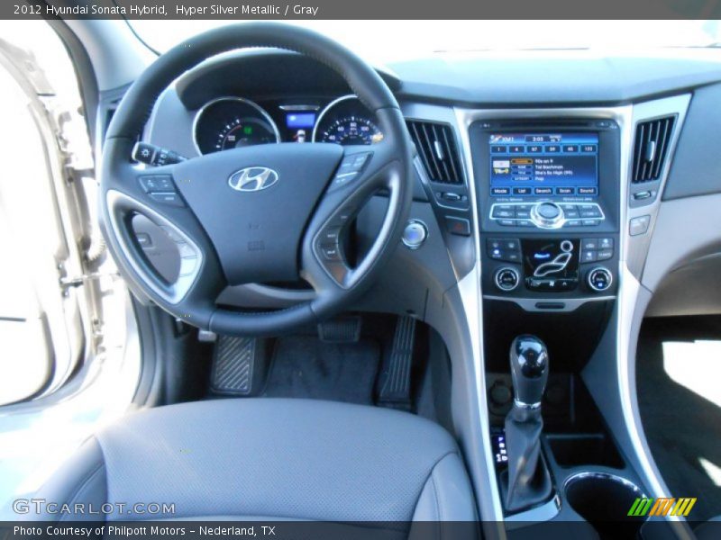 Hyper Silver Metallic / Gray 2012 Hyundai Sonata Hybrid