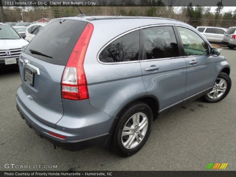 Glacier Blue Metallic / Gray 2011 Honda CR-V EX-L