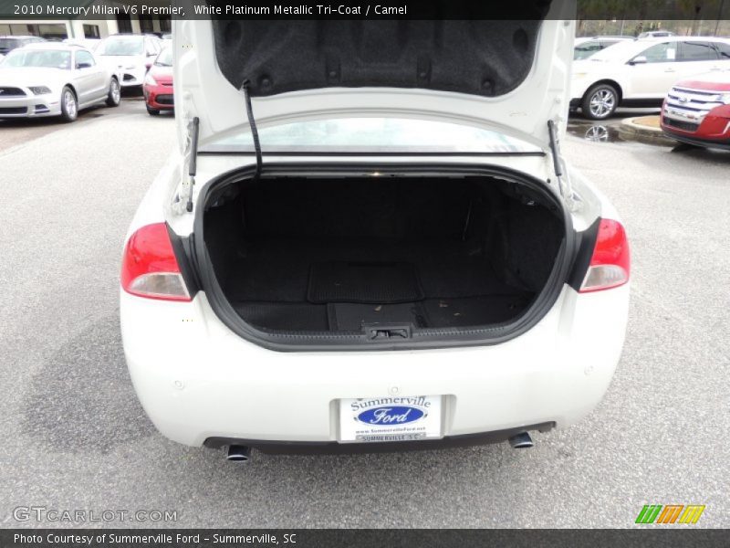 White Platinum Metallic Tri-Coat / Camel 2010 Mercury Milan V6 Premier