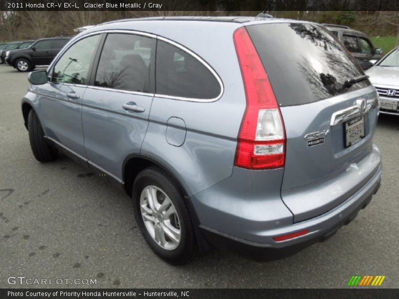 Glacier Blue Metallic / Gray 2011 Honda CR-V EX-L