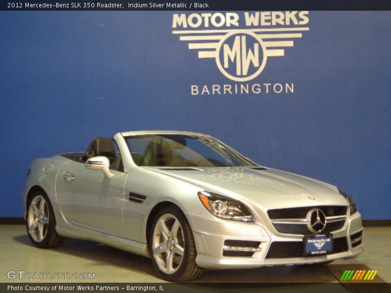 Iridium Silver Metallic / Black 2012 Mercedes-Benz SLK 350 Roadster