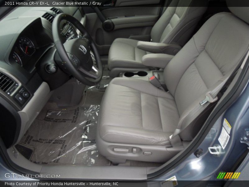 Glacier Blue Metallic / Gray 2011 Honda CR-V EX-L