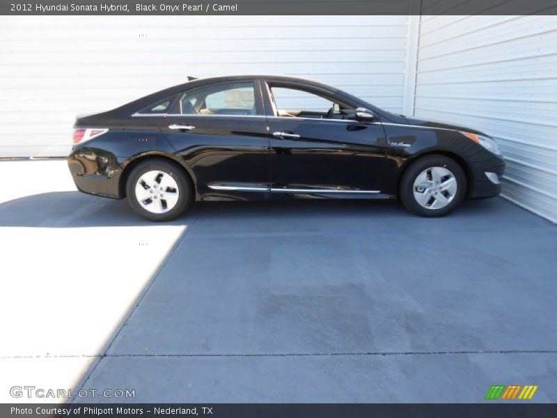 Black Onyx Pearl / Camel 2012 Hyundai Sonata Hybrid