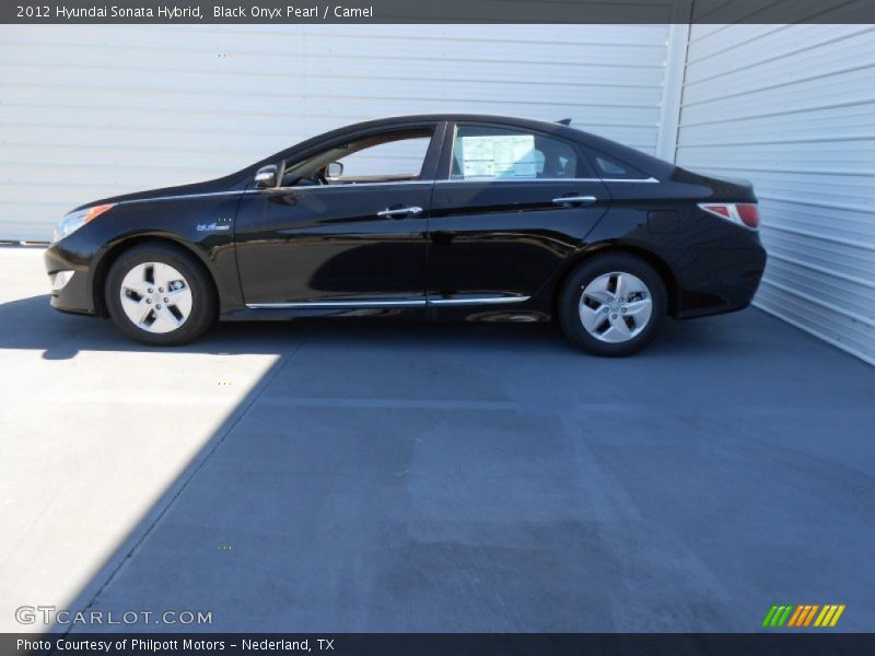 Black Onyx Pearl / Camel 2012 Hyundai Sonata Hybrid