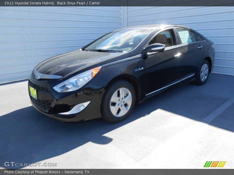 Black Onyx Pearl / Camel 2012 Hyundai Sonata Hybrid