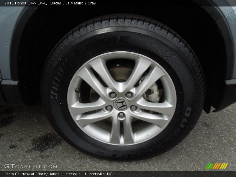 Glacier Blue Metallic / Gray 2011 Honda CR-V EX-L