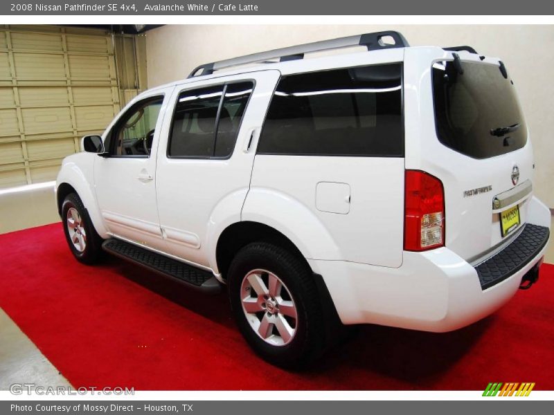 Avalanche White / Cafe Latte 2008 Nissan Pathfinder SE 4x4