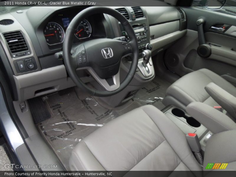 Glacier Blue Metallic / Gray 2011 Honda CR-V EX-L