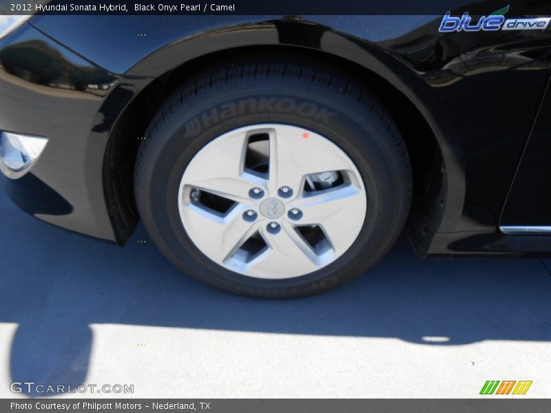 Black Onyx Pearl / Camel 2012 Hyundai Sonata Hybrid