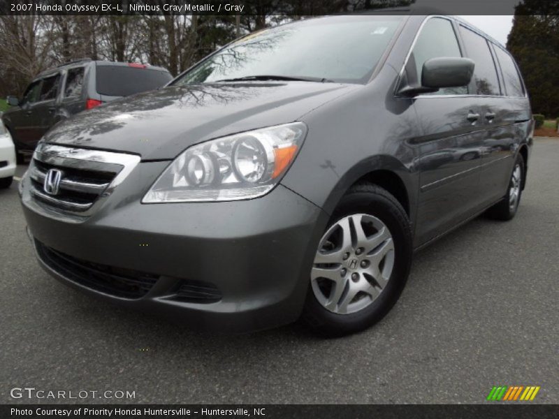 Nimbus Gray Metallic / Gray 2007 Honda Odyssey EX-L