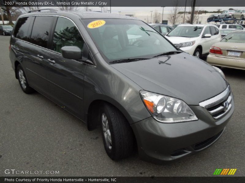 Nimbus Gray Metallic / Gray 2007 Honda Odyssey EX-L