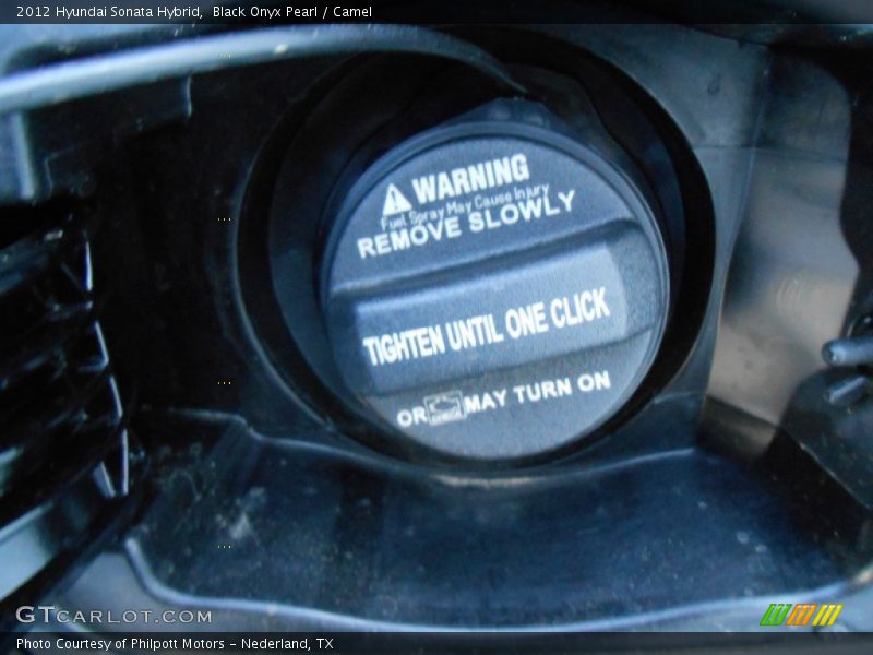 Black Onyx Pearl / Camel 2012 Hyundai Sonata Hybrid