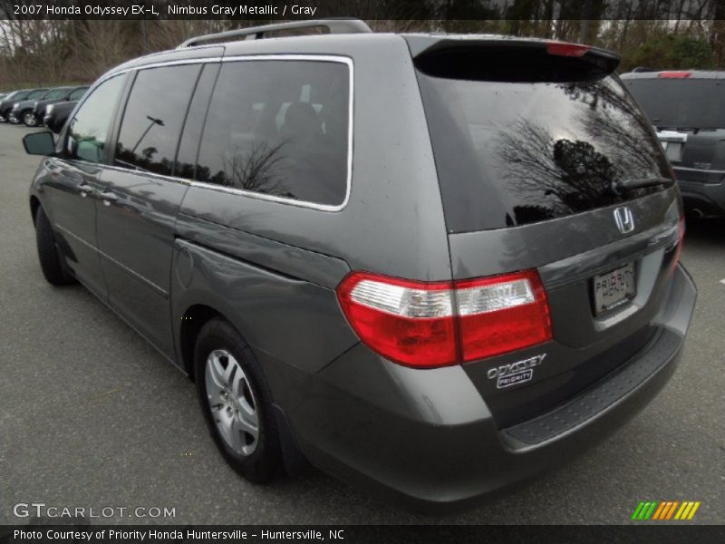 Nimbus Gray Metallic / Gray 2007 Honda Odyssey EX-L
