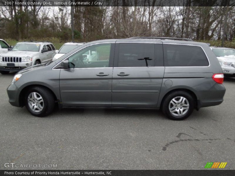 Nimbus Gray Metallic / Gray 2007 Honda Odyssey EX-L