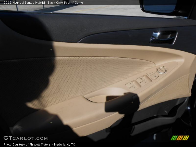 Black Onyx Pearl / Camel 2012 Hyundai Sonata Hybrid