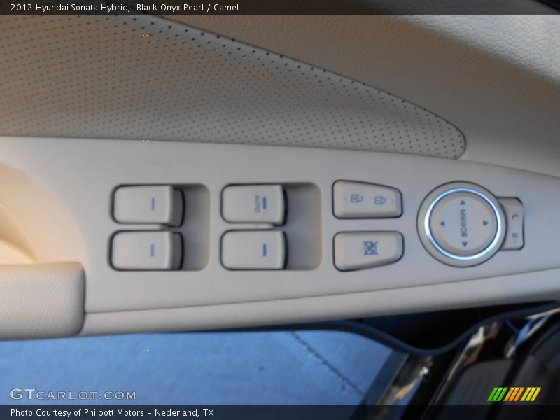 Black Onyx Pearl / Camel 2012 Hyundai Sonata Hybrid
