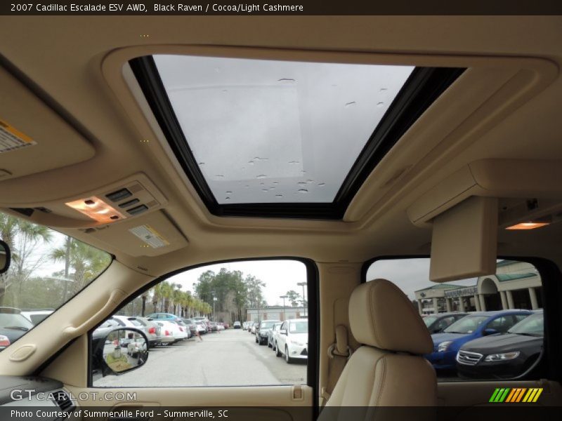 Black Raven / Cocoa/Light Cashmere 2007 Cadillac Escalade ESV AWD