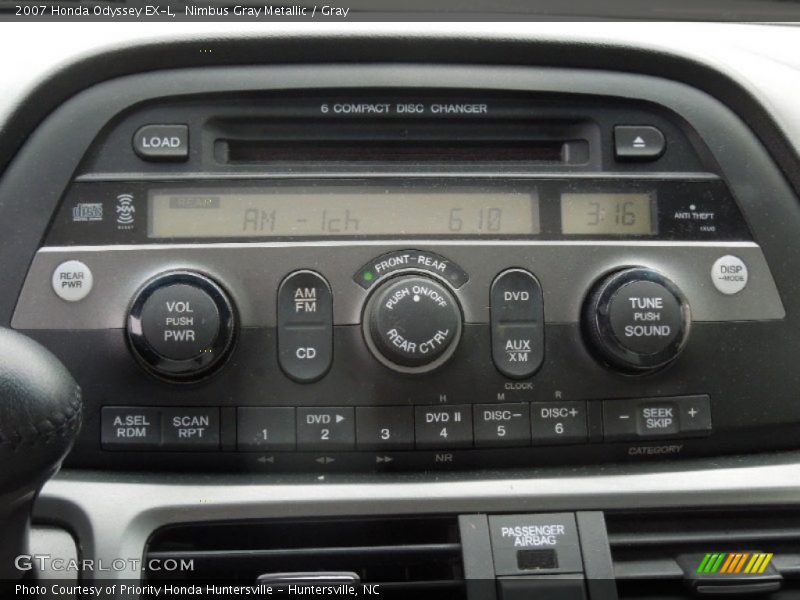 Nimbus Gray Metallic / Gray 2007 Honda Odyssey EX-L