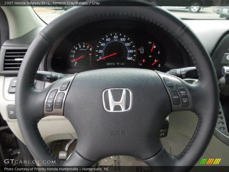 Nimbus Gray Metallic / Gray 2007 Honda Odyssey EX-L