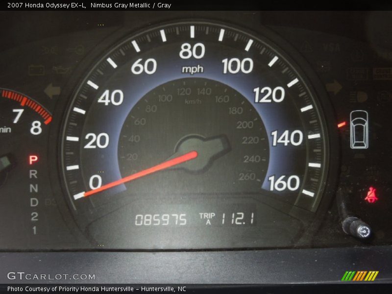 Nimbus Gray Metallic / Gray 2007 Honda Odyssey EX-L