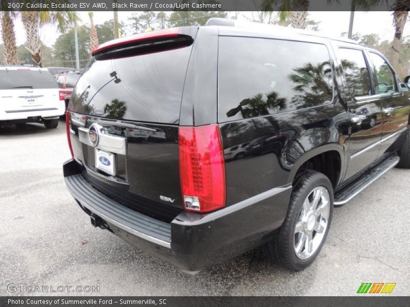 Black Raven / Cocoa/Light Cashmere 2007 Cadillac Escalade ESV AWD