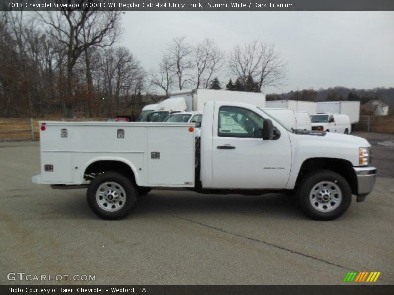  2013 Silverado 3500HD WT Regular Cab 4x4 Utility Truck Summit White