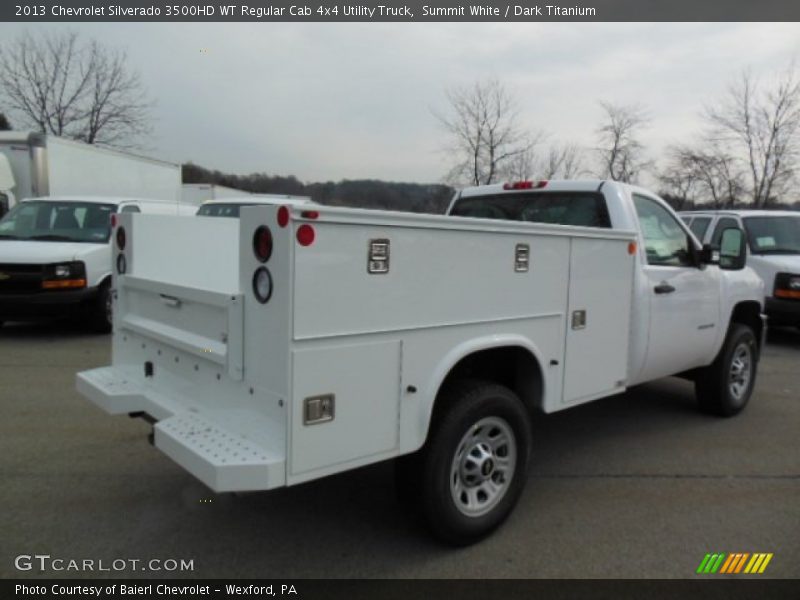 Summit White / Dark Titanium 2013 Chevrolet Silverado 3500HD WT Regular Cab 4x4 Utility Truck