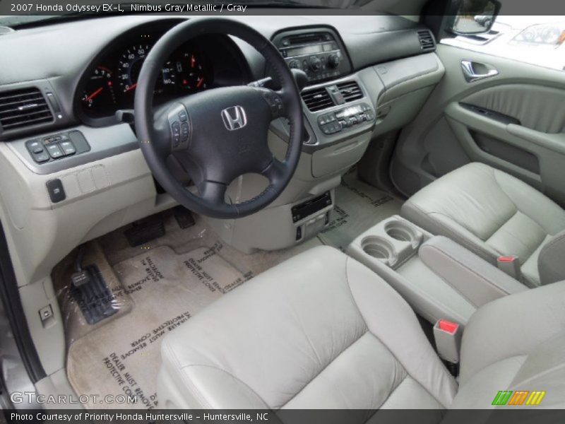 Nimbus Gray Metallic / Gray 2007 Honda Odyssey EX-L