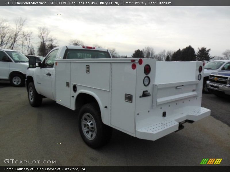 Summit White / Dark Titanium 2013 Chevrolet Silverado 3500HD WT Regular Cab 4x4 Utility Truck