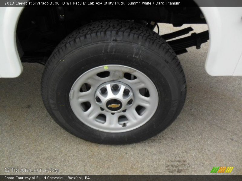  2013 Silverado 3500HD WT Regular Cab 4x4 Utility Truck Wheel