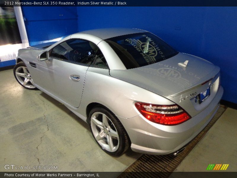 Iridium Silver Metallic / Black 2012 Mercedes-Benz SLK 350 Roadster