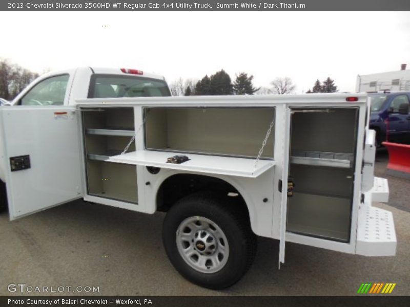  2013 Silverado 3500HD WT Regular Cab 4x4 Utility Truck Summit White
