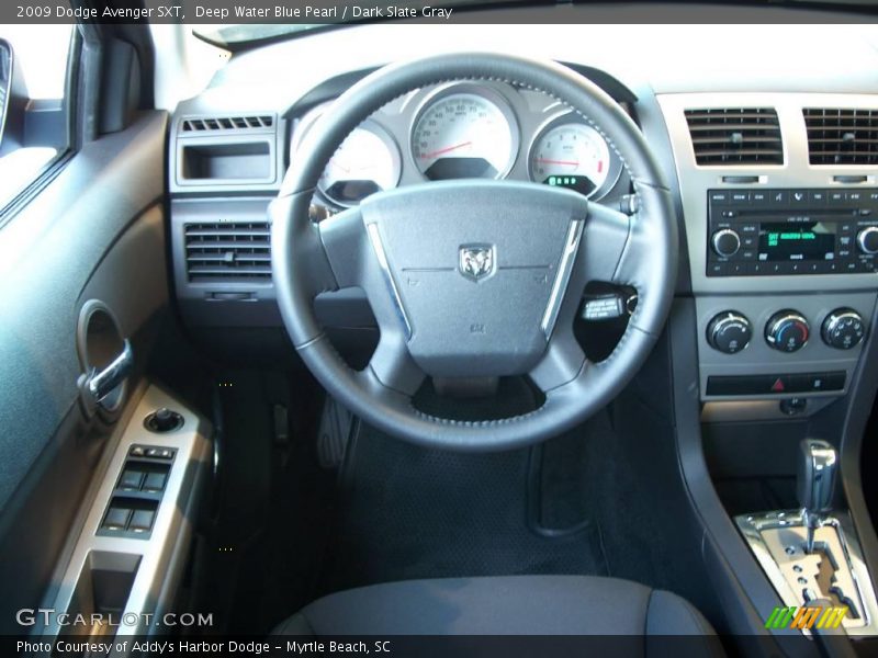 Deep Water Blue Pearl / Dark Slate Gray 2009 Dodge Avenger SXT