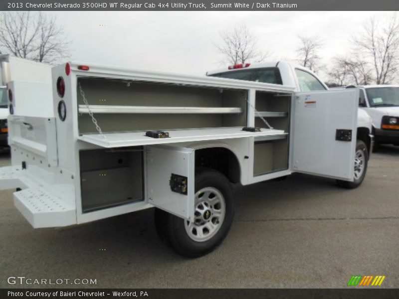 Summit White / Dark Titanium 2013 Chevrolet Silverado 3500HD WT Regular Cab 4x4 Utility Truck