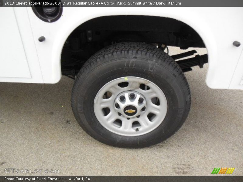 Summit White / Dark Titanium 2013 Chevrolet Silverado 3500HD WT Regular Cab 4x4 Utility Truck