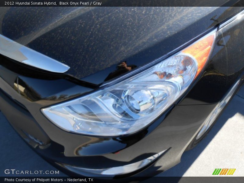 Black Onyx Pearl / Gray 2012 Hyundai Sonata Hybrid