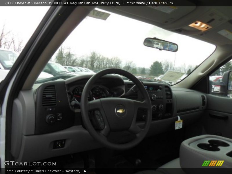 Summit White / Dark Titanium 2013 Chevrolet Silverado 3500HD WT Regular Cab 4x4 Utility Truck