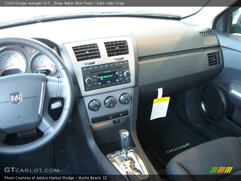 Deep Water Blue Pearl / Dark Slate Gray 2009 Dodge Avenger SXT