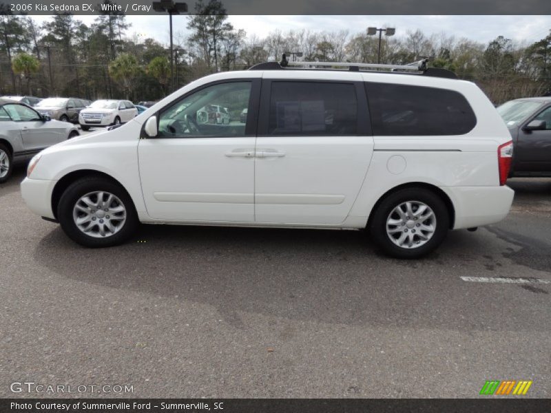 White / Gray 2006 Kia Sedona EX