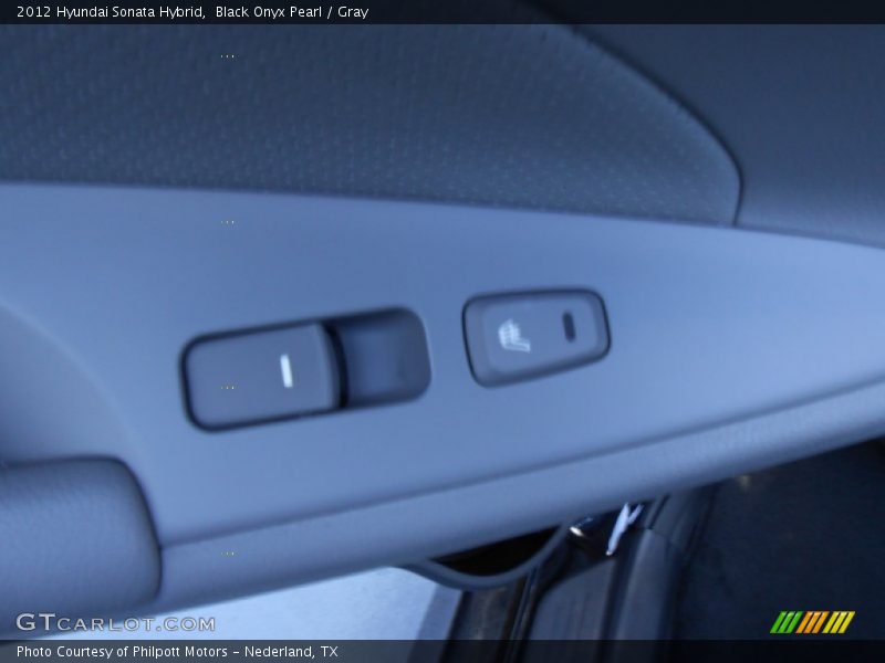 Black Onyx Pearl / Gray 2012 Hyundai Sonata Hybrid