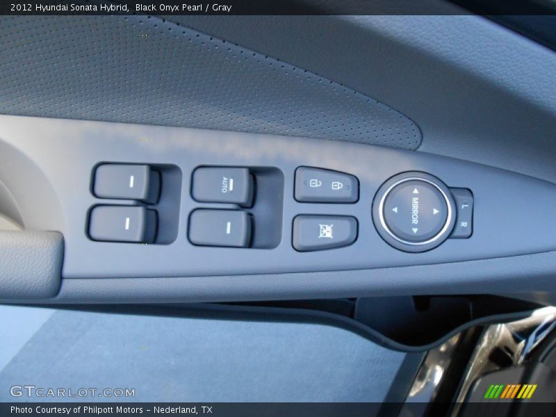 Black Onyx Pearl / Gray 2012 Hyundai Sonata Hybrid