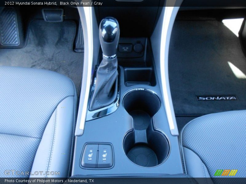 Black Onyx Pearl / Gray 2012 Hyundai Sonata Hybrid