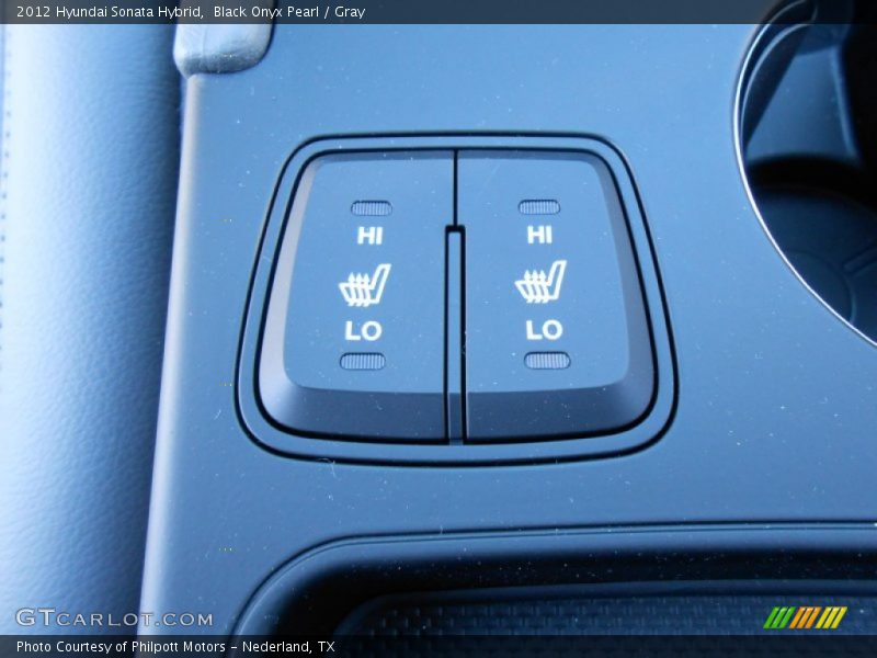 Black Onyx Pearl / Gray 2012 Hyundai Sonata Hybrid