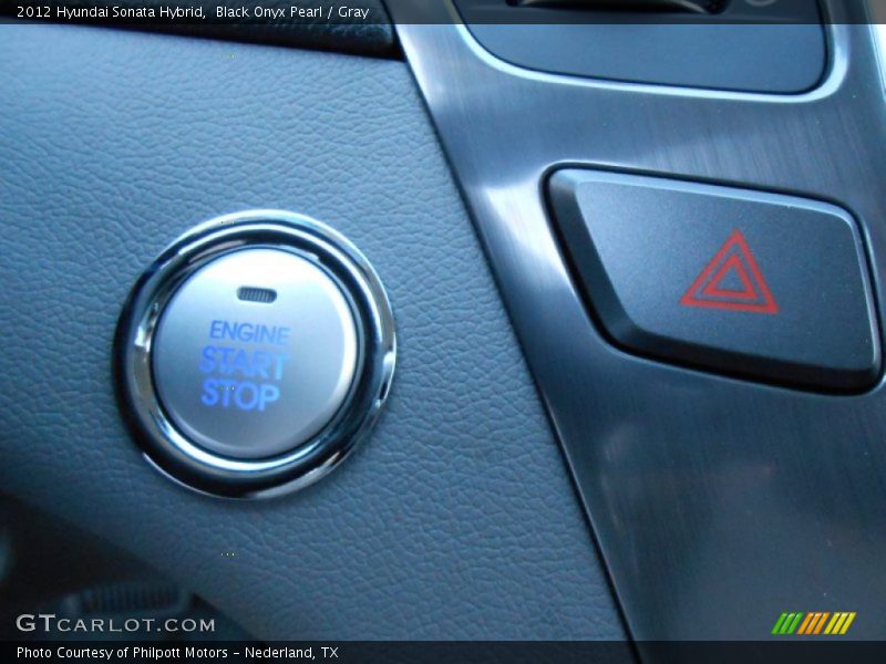 Black Onyx Pearl / Gray 2012 Hyundai Sonata Hybrid