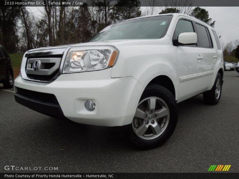 Taffeta White / Gray 2010 Honda Pilot EX-L