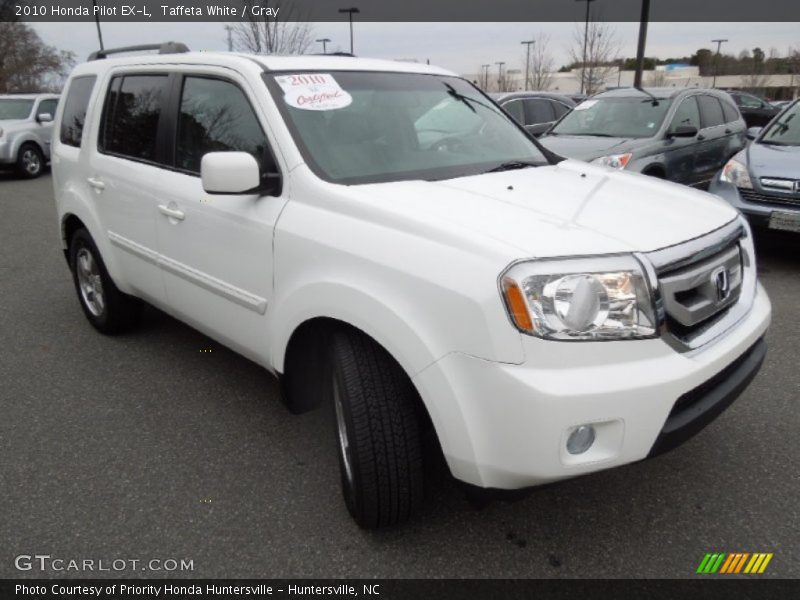 Taffeta White / Gray 2010 Honda Pilot EX-L