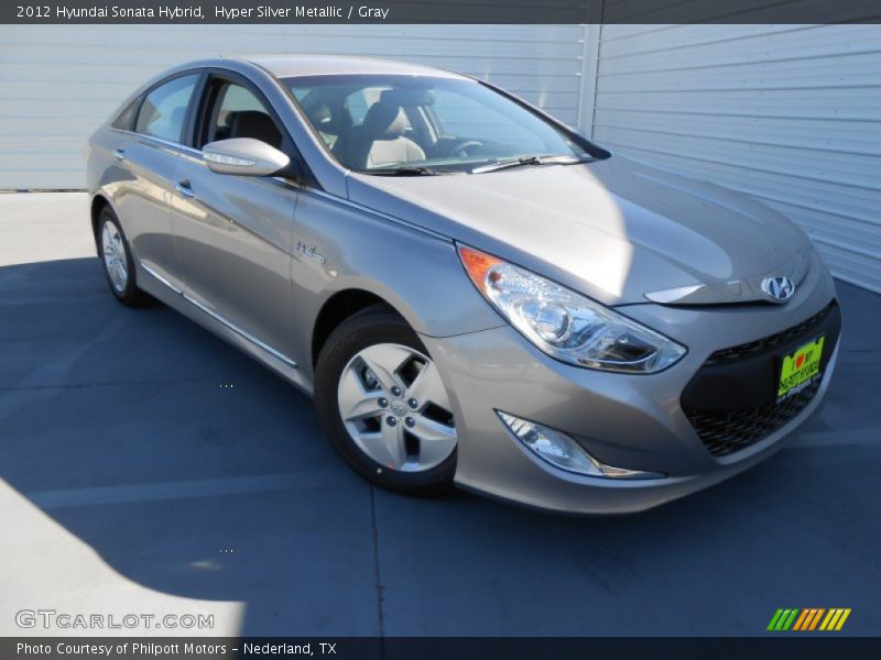 Hyper Silver Metallic / Gray 2012 Hyundai Sonata Hybrid