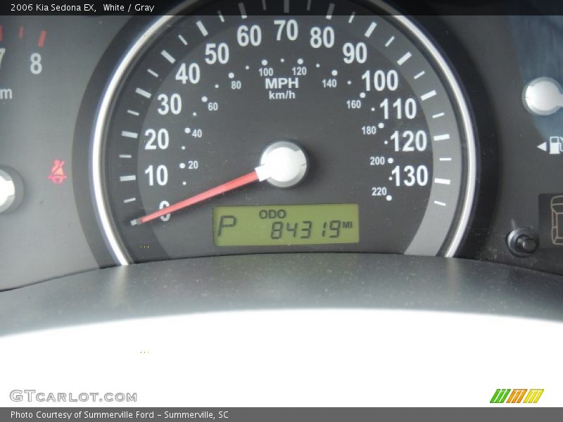 White / Gray 2006 Kia Sedona EX